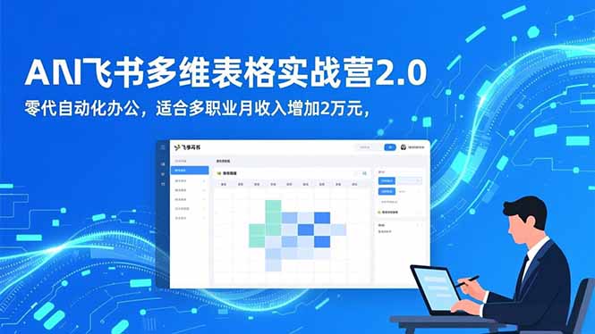 AI+飞书多维表格实战营2.0：零代码自动化办公，适合多职业月收入增加2万元-创米星球V8.1