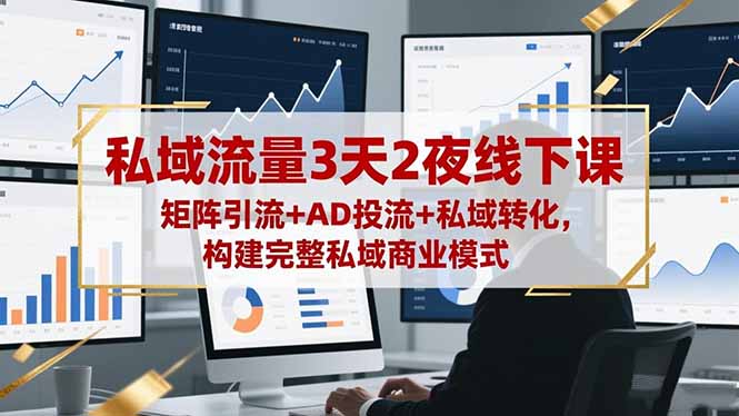 私域流量3天2夜线下课，矩阵引流+AD投流+私域转化，构建完整私域商业模式-创米星球V8.1