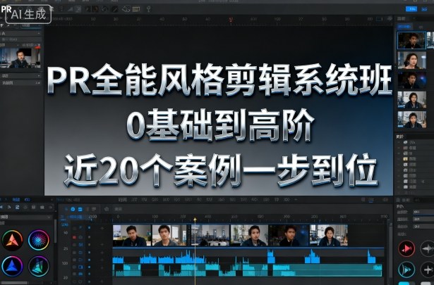PR全能风格剪辑系统班，0基础到高阶，近20个案例一步到位-创米星球V8.1