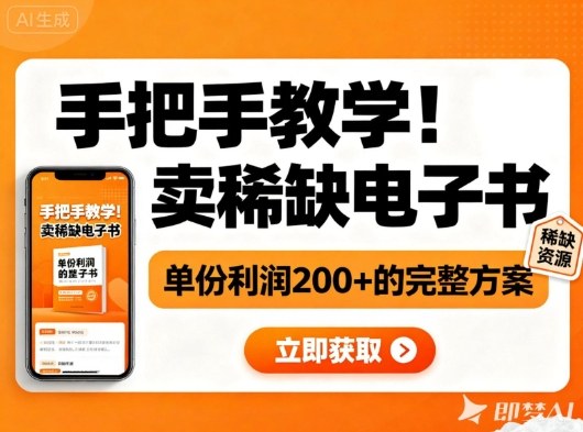 手把手教学！在小红书卖稀缺电子书，单份利润2张+的完整方案-创米星球V8.1