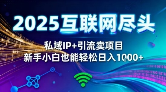 2025网创尽头王炸项目！私域IP+精准引流，新手小白在家躺賺日入1k，零经验也能上手【揭秘】-创米星球V8.1